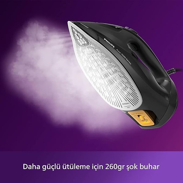 8. Philips Azur DST7511/80 Buharlı Ütü