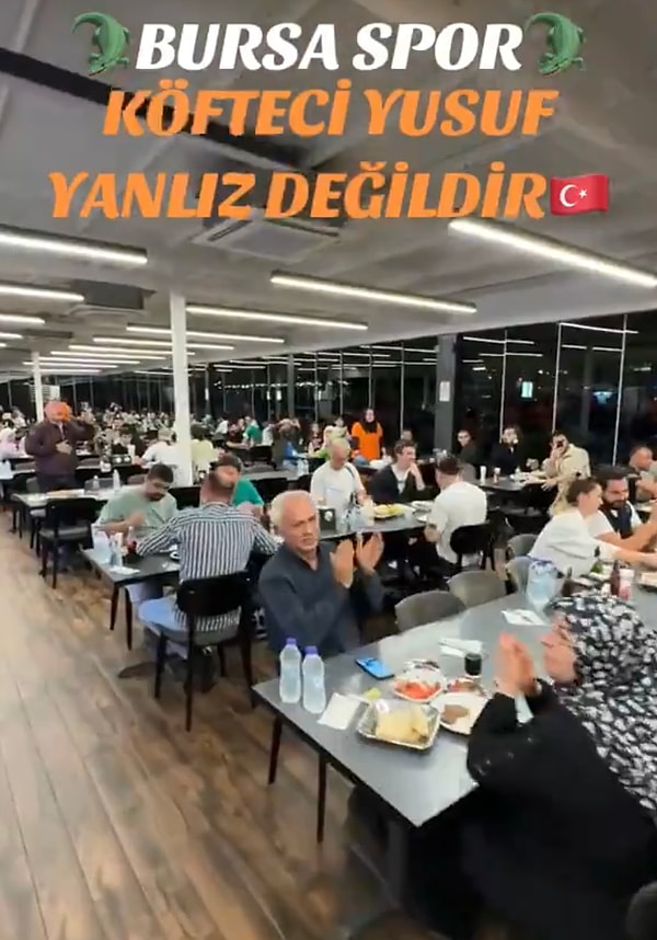 Kahramanmaraşspor maçının ardından taraftarlar Köfteci Yusuf’ta yemek yemeyi tercih etmişti.