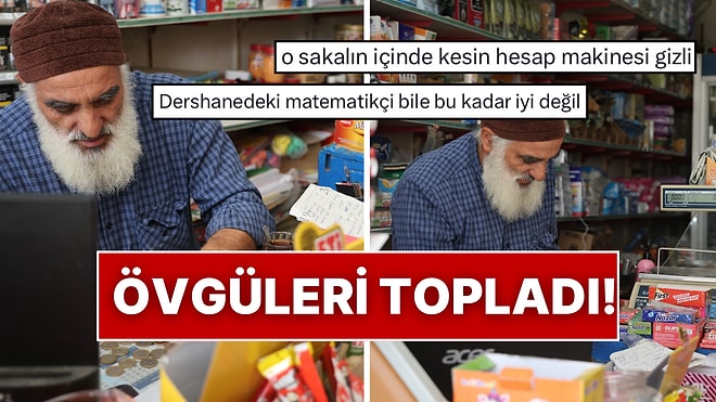 Zorlu İşlemleri Hesap Makinesi Kullanmadan Aklından Yapan Konyalı Esnaf Övgüleri Topladı