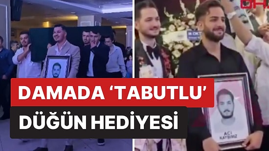 Sarıyer'de Bir Düğünde Damadın Arkadaşlarından 'Tabutlu' Düğün Hediyesi: "Acı Kaybımız"