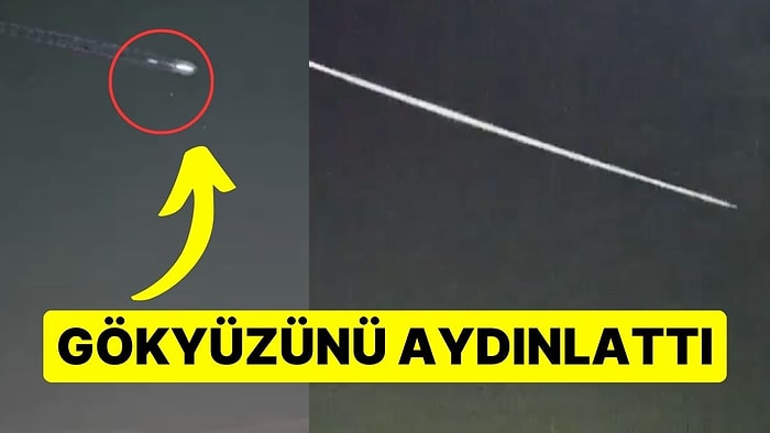 Gökyüzünü Aydınlattı: Atmosfere Giren Meteorun Görüntüsü Büyüledi