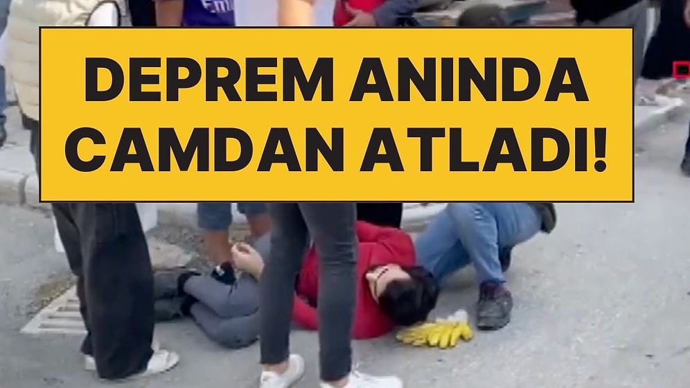 Malatya'da Deprem: Camdan Atlayan Bir Vatandaş Yol Kenarında Yardım Bekledi