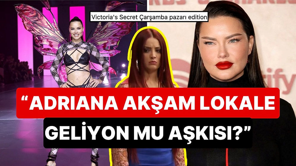 6 Yılın Ardından Victoria's Secret Meleği Olarak Geri Dönen Adriana Lima'nın Defile Kombini Sınıfta Kaldı!