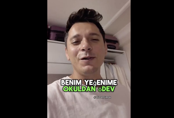 'Vergi' konusunda yardım isteyen yeğenine, konuyu çikolatası üzerinden anlatınca minik kız duruma biraz öfkelendi.