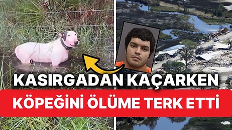 Milton Kasırgasından Kaçarken Köpeğini Sel Suları İçindeki Çite Bağlayan Adamı ABD Yasaları Affetmedi!