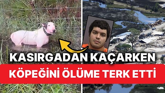 Milton Kasırgasından Kaçarken Köpeğini Sel Suları İçindeki Çite Bağlayan Adamı ABD Yasaları Affetmedi!