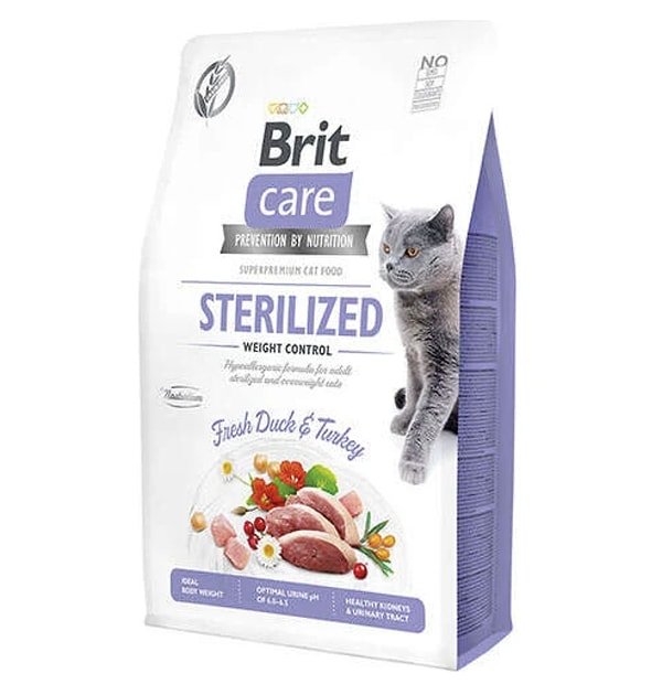 Brit Care Brit Care Sterilised Ördek ve Hindi Tahılsız Kısırlaştırılmış Kedi Maması 2 kg