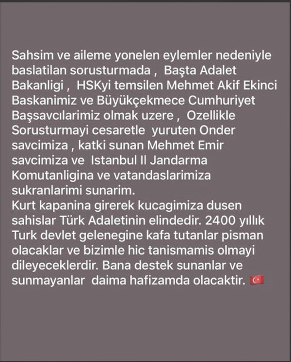 Olayın başkahramanı olan savcı ise bugün sessizliğini bozdu ve çete üyelerine adeta posta koyan çok sağlam bir paylaşımda bulundu 👇