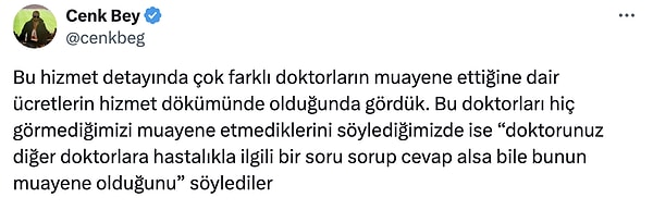 Hizmet dökümünde, doktorun doktora soru bile muayene sayılmış! 👇