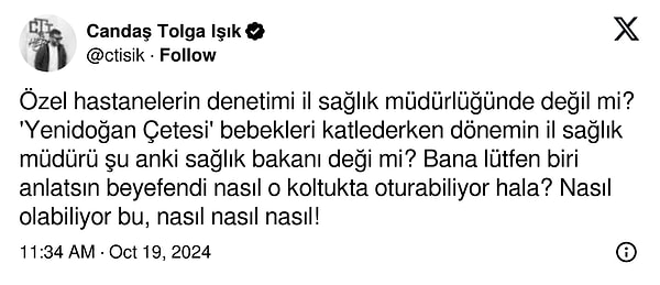 Candaş Tolga Işık’ın paylaşımı 👇