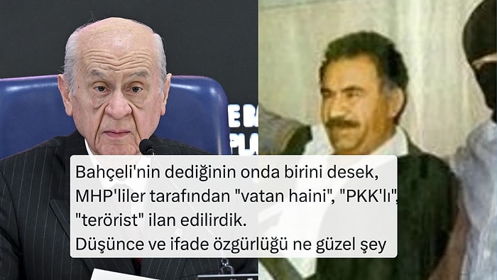 Devlet Bahçeli'nin Öcalan'a Yaptığı Çağrıya Gelen Sosyal Medya Tepkileri