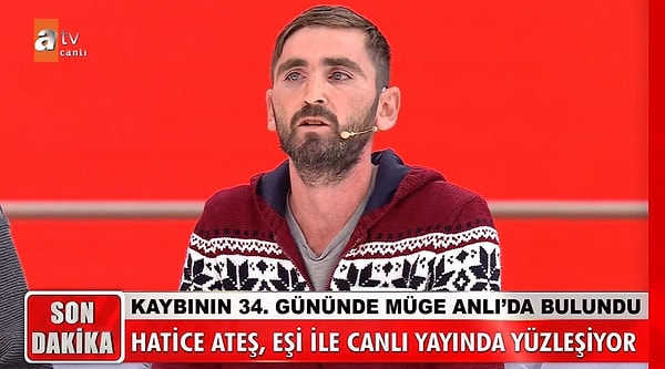 Müge Anlı'ya "Eşim evden kaçtı.", diyerek katılan Fırat Ateş, programda hayatının şokunu yaşamıştı. Eşi Hatice Kübra'nın yakın arkadaşının birlikte olduğu adam ile kaçtığı ortaya çıktı.