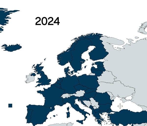 7. NATO'ya üye ülkeler.