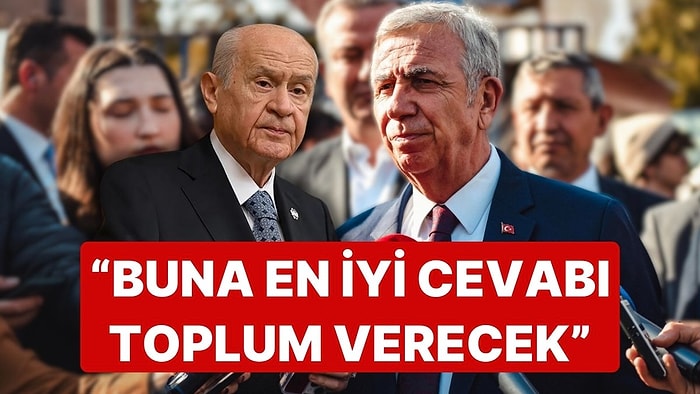 Mansur Yavaş'tan Devlet Bahçeli'nin 'Öcalan' Çıkışına Tepki: "Buna En İyi Cevabı Toplum Verecektir"