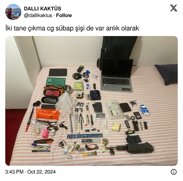 Çanta değil takım sandığı galiba 👇