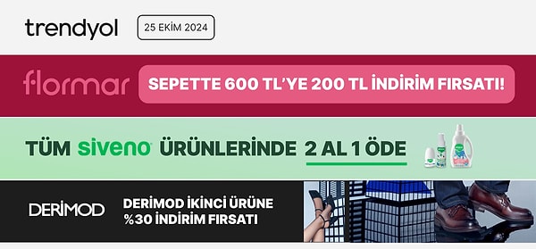 Trendyol İndirimlerine de Göz Atmadan Geçme