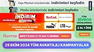 Bugün Hangi Markette ve Markada İndirim Var? 25 Ekim 2024 Fiyatı Düşen Ürünler