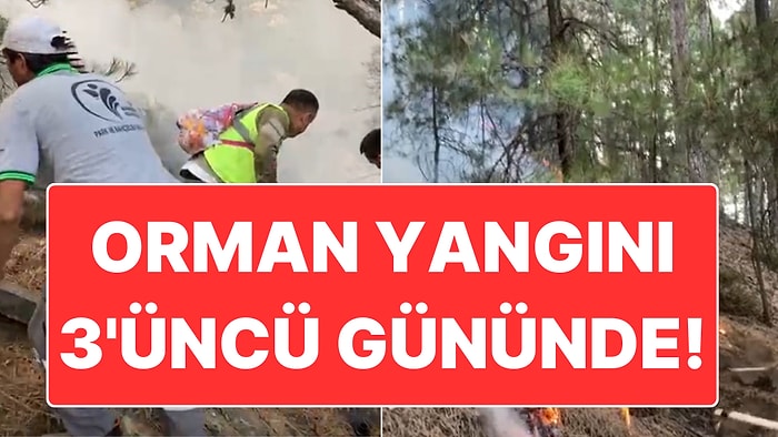 Denizli’de Orman Yangını 3’üncü Gününde: Vatandaşlar da Seferber Oldu