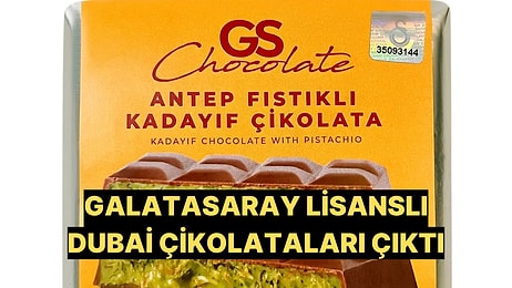 Dubai Çikolatası Çılgınlığında Son Durak, Galatasaray Lisanslı Dubai Çikolatası Oldu