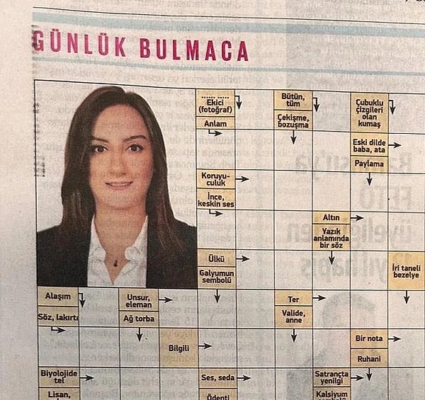 Makine mühendisi Zahide Güçlü Ekici, hafta içi Ankara’da TUSAŞ’a düzenlenen terör saldırısında şehit olan 5 vatandaşımızdan biriydi. Yeni Şafak gazetesinin, bugün okuyucuları için hazırladığı çengel bulmacada şehit Zahide Güçlü Ekici’ye yer vermesi sosyal medyada tepki çekti.