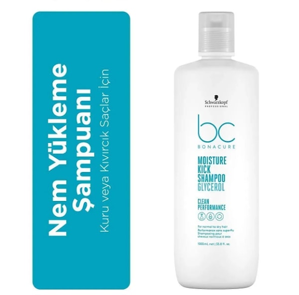 3. Schwarzkopf Professional Bonacure Bc Clean Nem Yükleme Şampuanı 1000ml