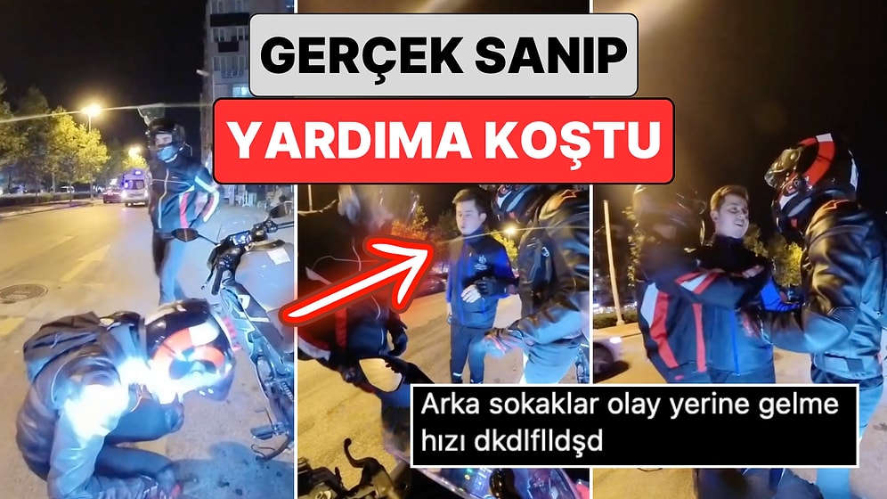 Bir Ambulans Görevlisi Video İçin Yaralanmış Gibi Yapan Genci Görünce Gerçek Sanıp Yardımına Koştu