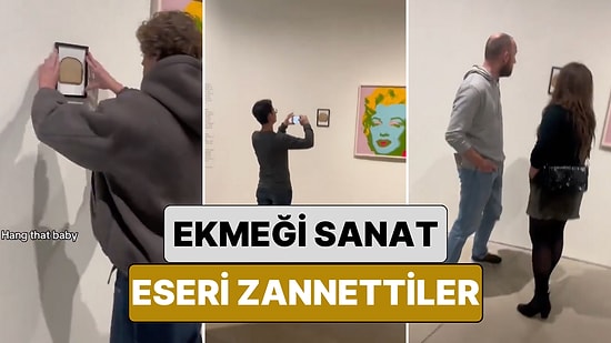 Bir Genç Sanat Galerisine Çerçevelediği Tost Ekmeğini Yerleştirip İnsanların Tepkilerini Ölçtü