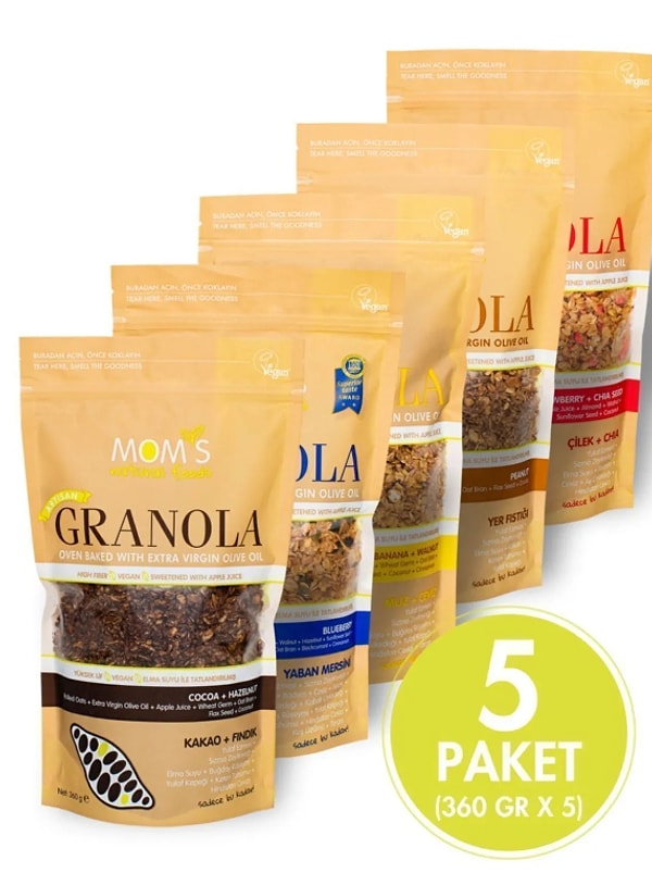 15. Mom's Natural Foods 5'li Mix Granola