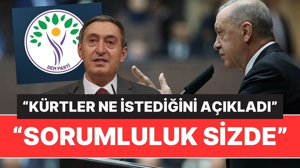 DEM Parti'den Cumhurbaşkanı Erdoğan'ın Çözüm Süreci Açıklamalarına İlk Yanıt: "Sorumluluk Sizde"