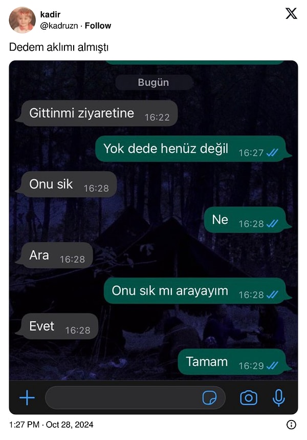 Yine bir dede vakası...