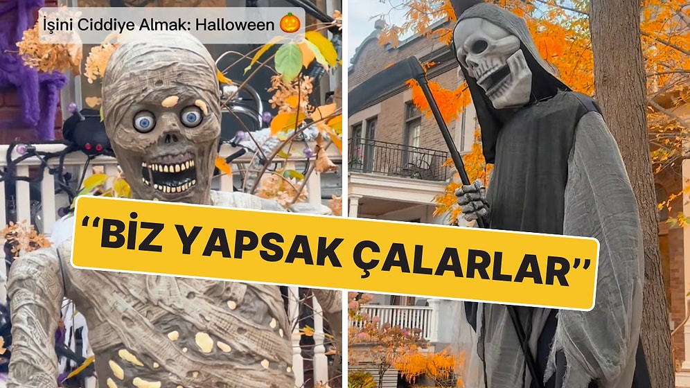 Cadılar Bayramı İçin Sokakları Süsleyen Kanadalılar Türklerin Radarına Takıldı: ''Biz Yapsak Çalarlar''