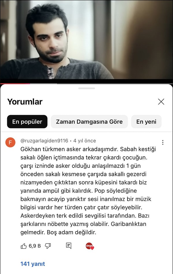 Türkmen'in askerlik arkadaşı bakın sanatçıyı nasıl anlattı👇