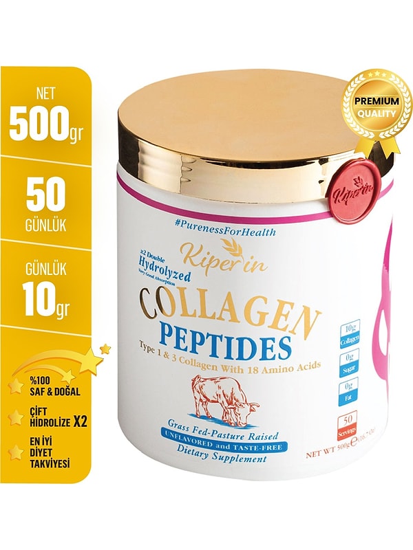 10. Kiperin Collagen Diyet Takviyesi Kolajen (500gr)