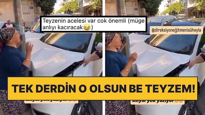 Araç Direğe Çarpınca Televizyon Bağlatısının Gittiğini İddia Eden Teyzenin Telaşlı Hali Güldürdü