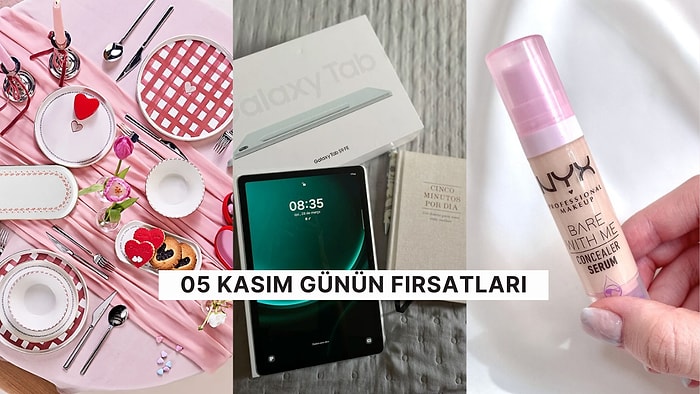 Bugün İndirimde Neler Var? NYX Kapatıcıdan Samsung Galaxy Tab S9 FE Tablet'e 05 Kasım 2024 Günün Fırsatları