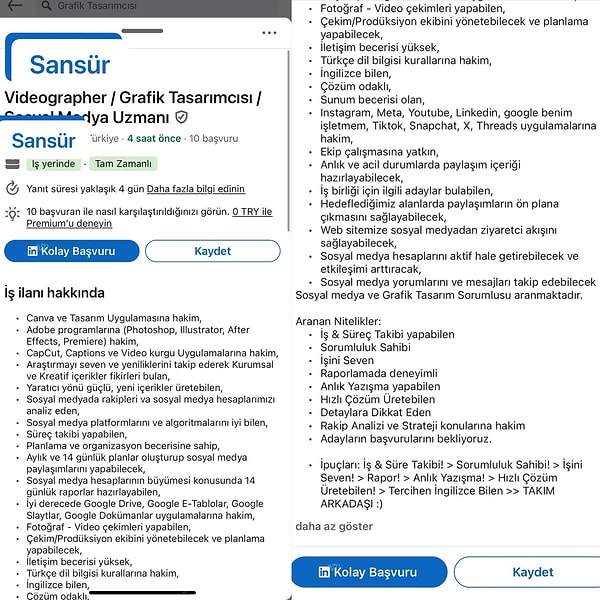 Fakat bir işverenin LinkedIn üzerinden verdiği iş ilanında istediği şartlar görenlerin sinirlerini hoplattı.