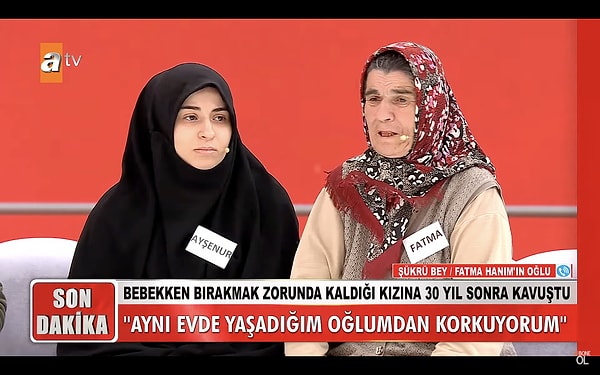 Programa oğlu Şükrü de dahil oldu. Alkol bağımlısı olduğu iddia edilen Şükrü'ye, Müge Anlı, "Bu iddialar doğru mu?" diye sordu. Şükrü, bu iddiaları reddetti.