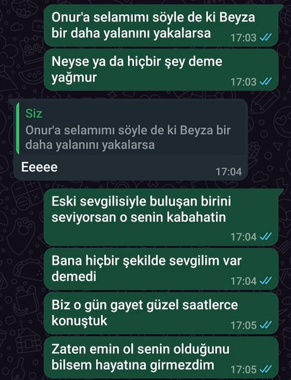 "Onur'a selamımı söyle de ki..."