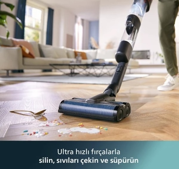 Philips XW9383/01 Aqua Kablosuz Dikey Süpürge tüm ihtiyaçlarınıza tek cihazla çözüm!