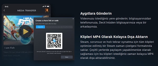 Ayrıca istediğiniz yerde paylaşım yapabileceksiniz.