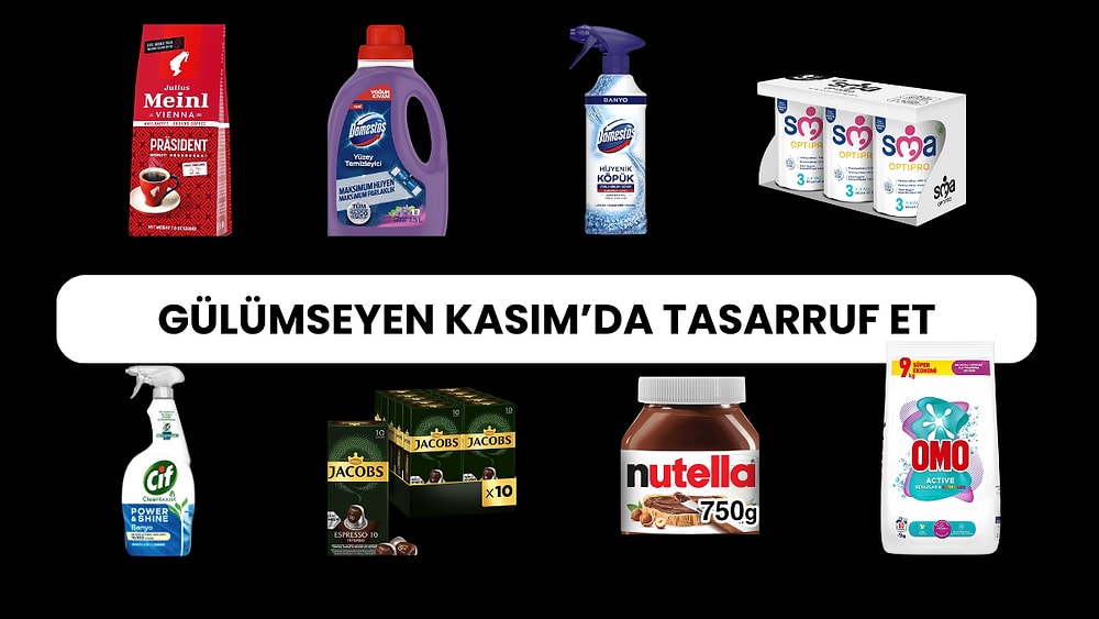 Gülümseten Kasım Fırsatları Devam Ediyor! Yüzlerce Market Ürününde Kaçırmamanız Gereken İndirim Fırsatı