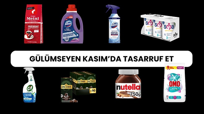 Gülümseten Kasım Fırsatları Devam Ediyor! Yüzlerce Market Ürününde Kaçırmamanız Gereken İndirim Fırsatı