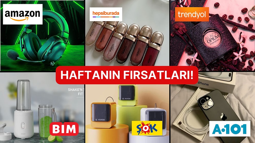 Haftanın Tüm İndirimleri Burada! Hepsiburada'dan Amazon'a Dikkat Çeken İndirimler ve Aktüel Katalogları