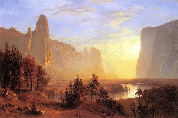 8. Albert Bierstadt - Yosemite Vadisi