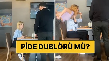 Pide Reklamında Yer Alan Kadının Pide Yiyemediği İçin Dublör Kullandığı Anlar