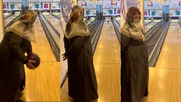 Sosyal medya platformu TikTik'ta annesiyle birlikte bowling oynadığı anları paylaşan genç kadın o görüntülere "Annemin çok rahat ve profesyonelce oynayışı" notunu düştü.