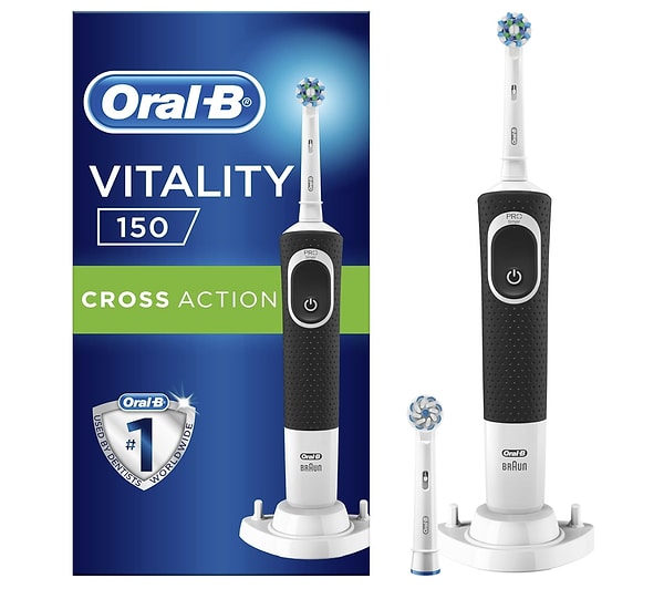 13. Oral-B Vitality D150 Cross Action Şarj Edilebilir Diş Fırçası Siyah