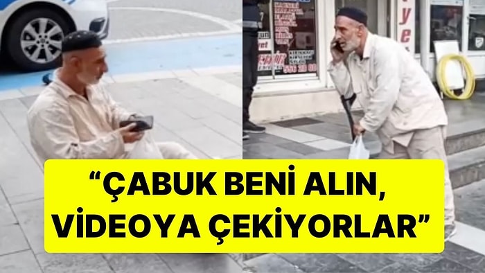 Engelli Numarası Yaptı, Yakalanınca Telefona Sarıldı! "Çabuk Beni Alın, Telefona Çekiyorlar"