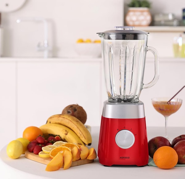 7. KARACA Multiblend Smoothie Blender Kırmızı 1000W