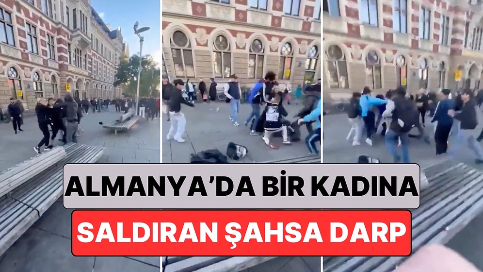 Almanya'da Bir Kadına Saldıran Şahıs Çevredeki İnsanlar Tarafından Darbedildi